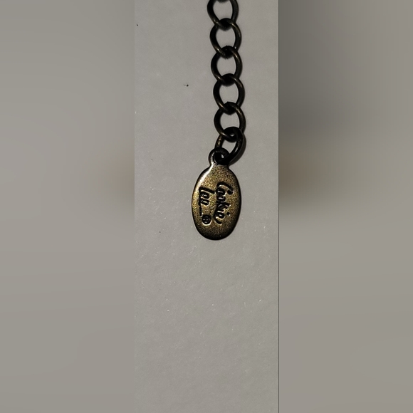 Cookie Lee Oxidized Brass With Multi  Colored Glass Pendant - Picture 4 of 4